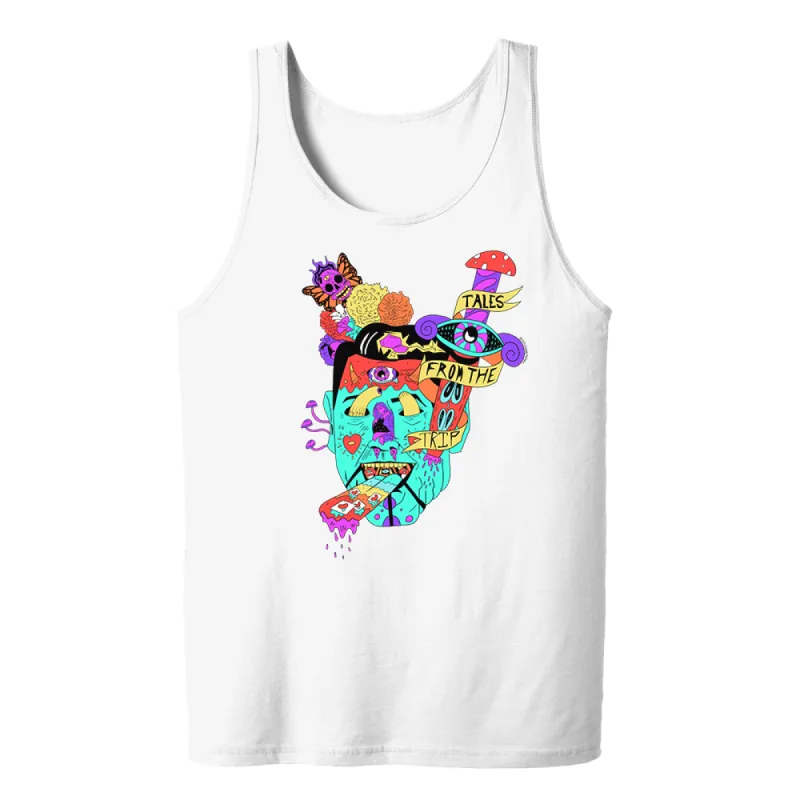 Tales from the Trip Face Design Adult Tank Top sold by Paramount Shop