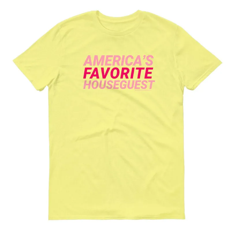 Big Brother America's Favorite Houseguest Adult Short Sleeve T-Shirt sold by Paramount Shop