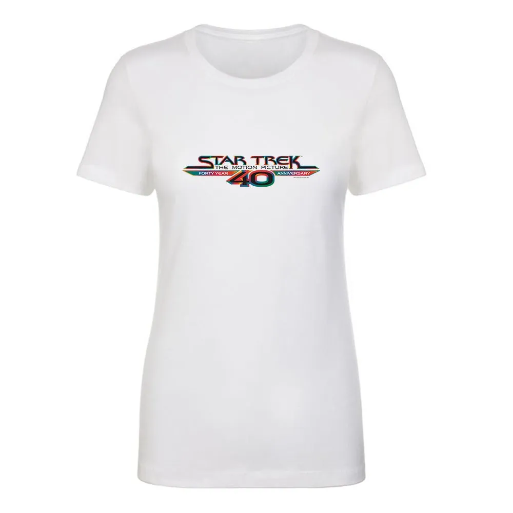Star Trek: The Motion Picture 40th Anniversary Logo Women's Short Sleeve T-Shirt sold by Paramount Shop