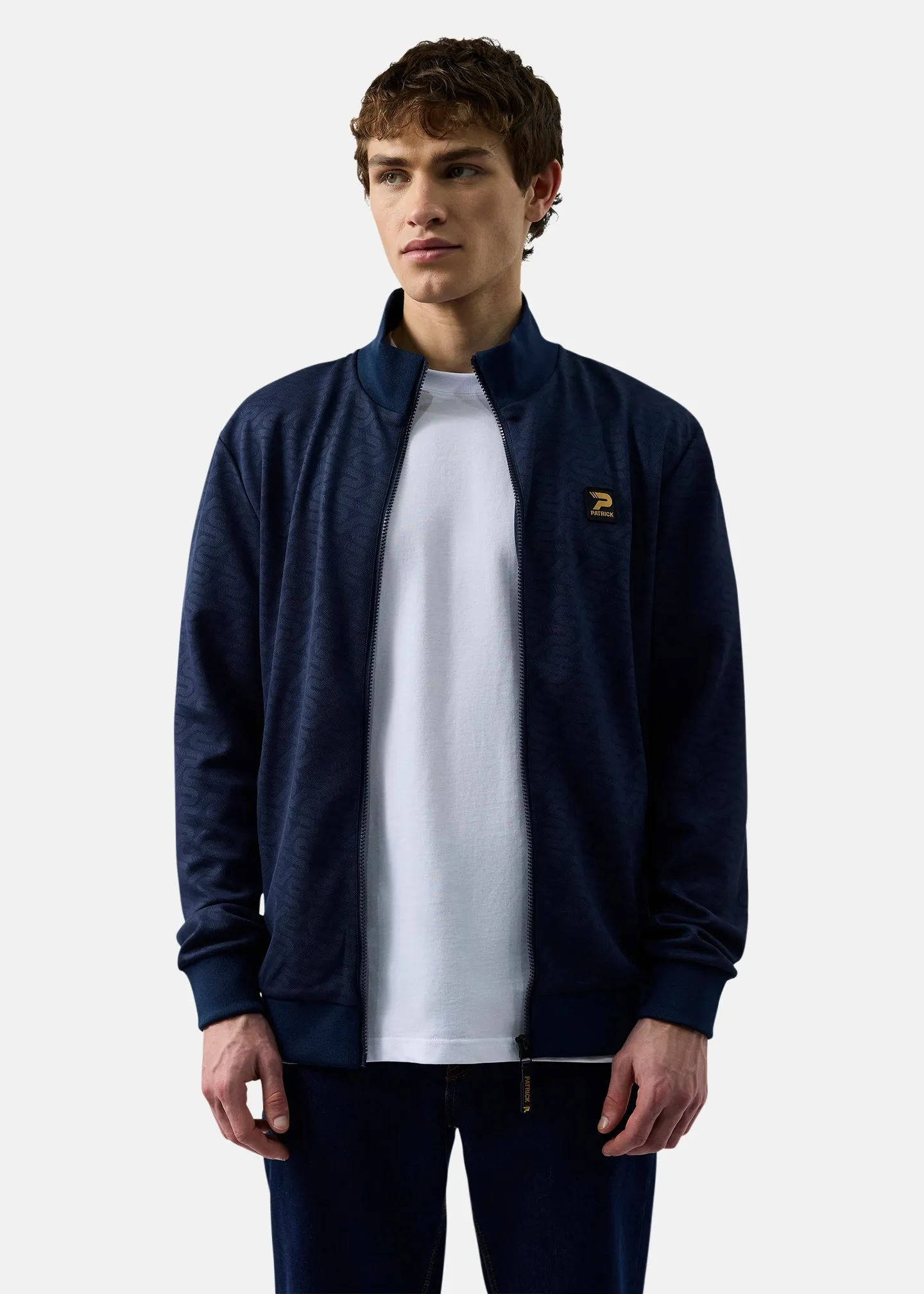 Patterson Track Top - Navy sold by Patrick