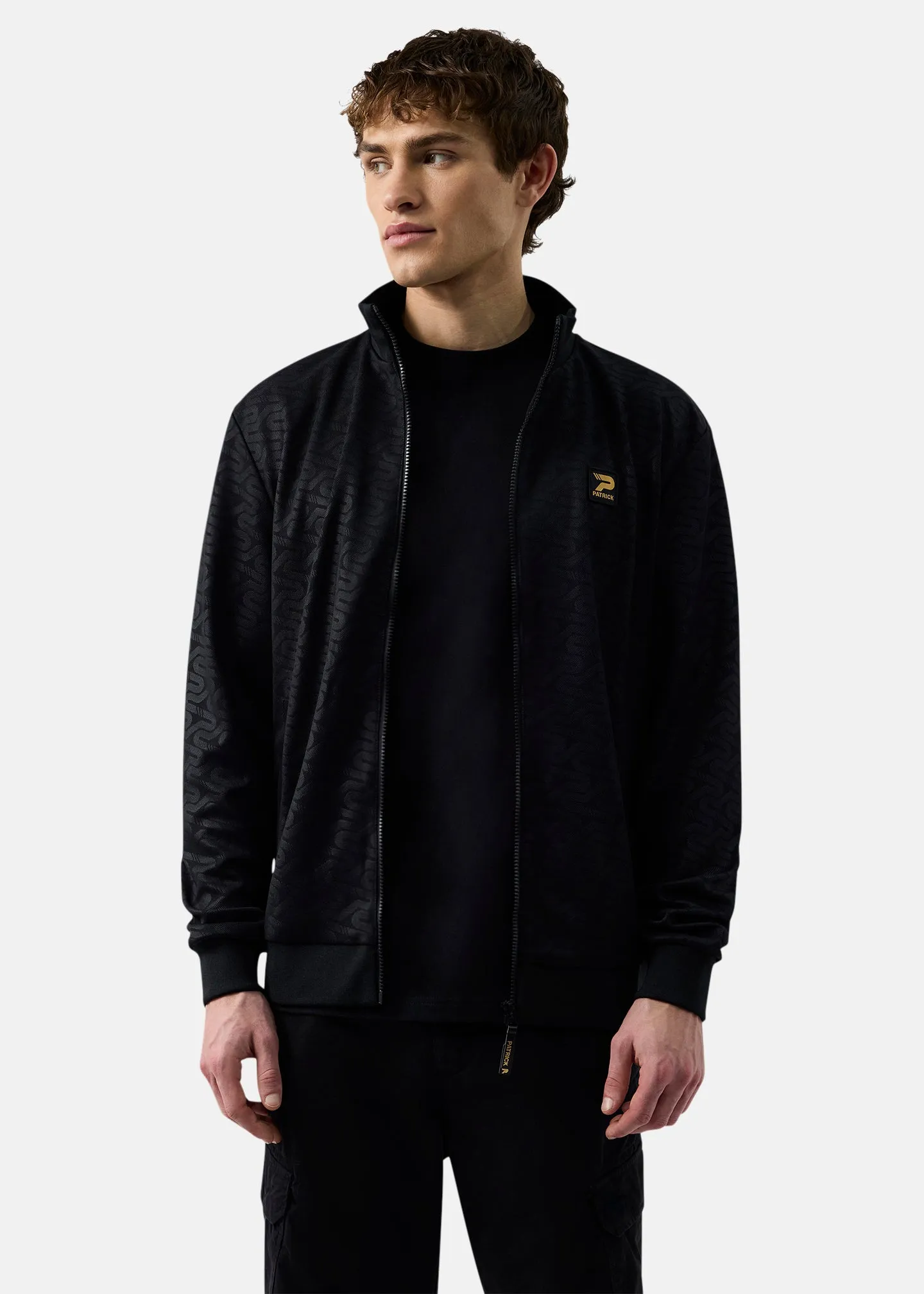 Patterson Track Top - Black sold by Patrick