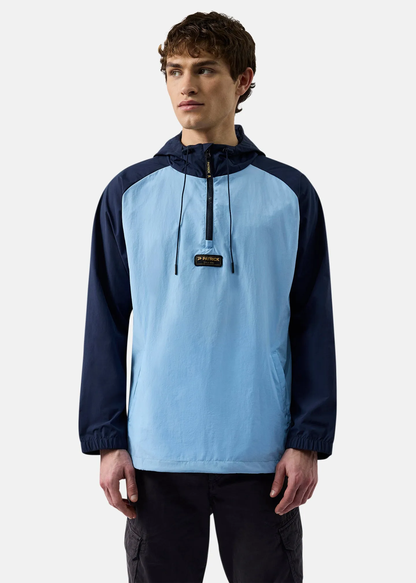 Lawson Overhead Jacket - Navy/Sky Blue sold by Patrick