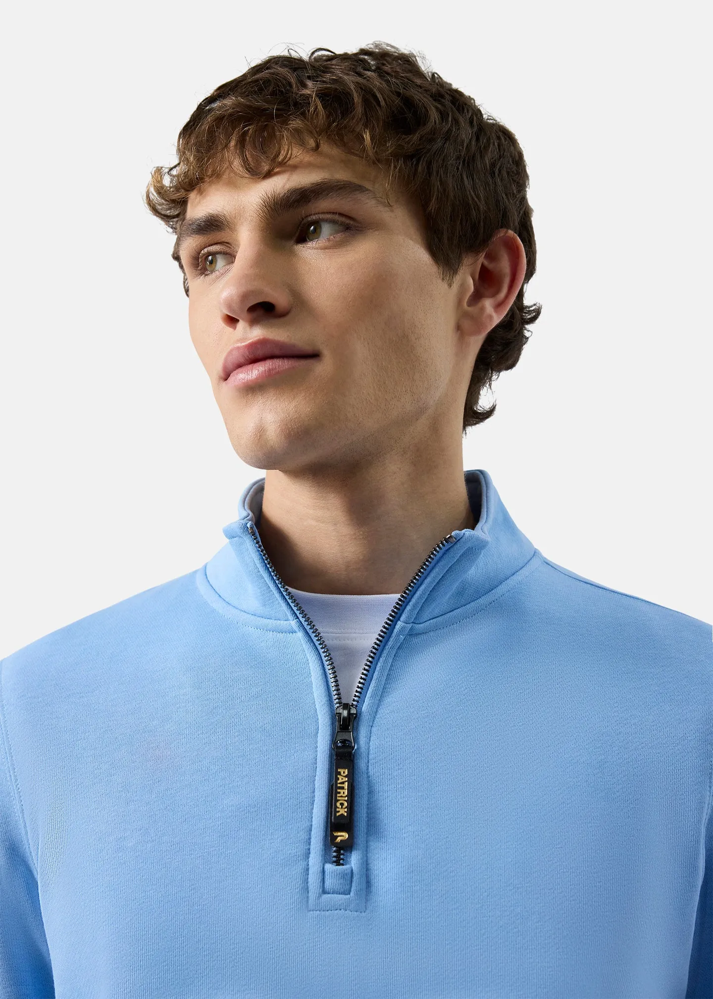 Harlem 1/4 Zip Top - Sky Blue sold by Patrick product image thumbnail 4
