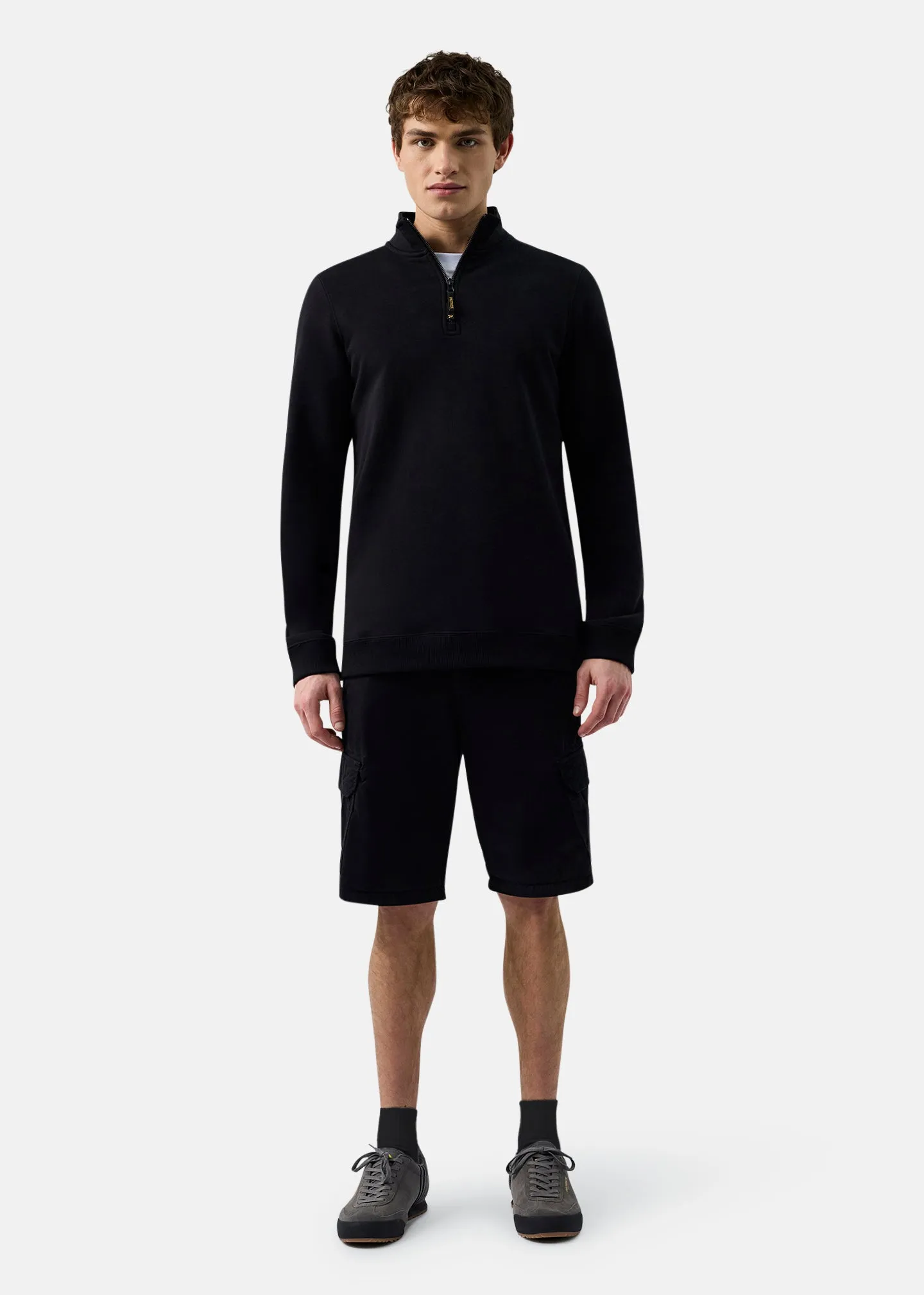 Harlem 1/4 Zip Top - Black sold by Patrick product image thumbnail 3
