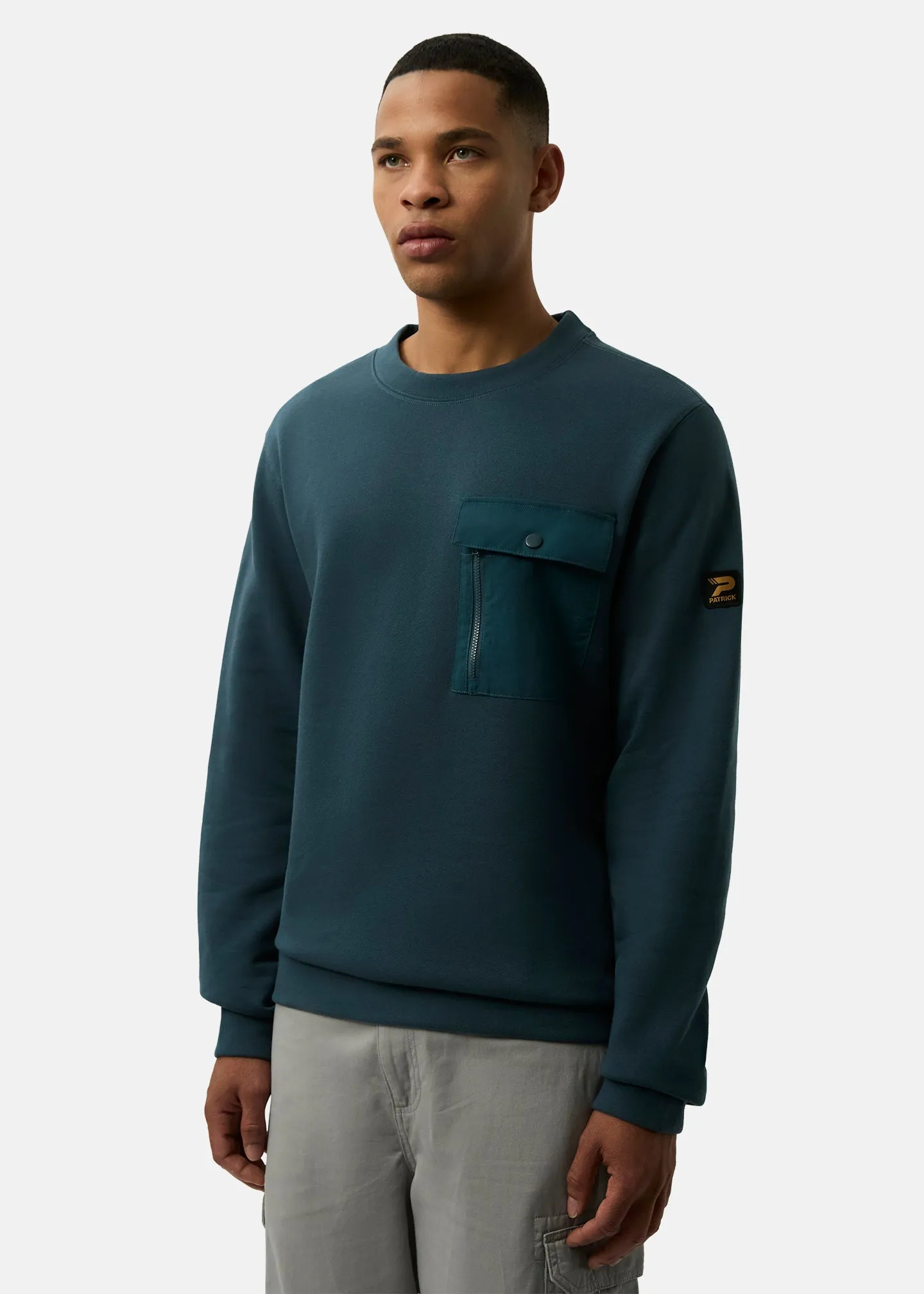 Archie Crew Sweat - Dark Blue sold by Patrick