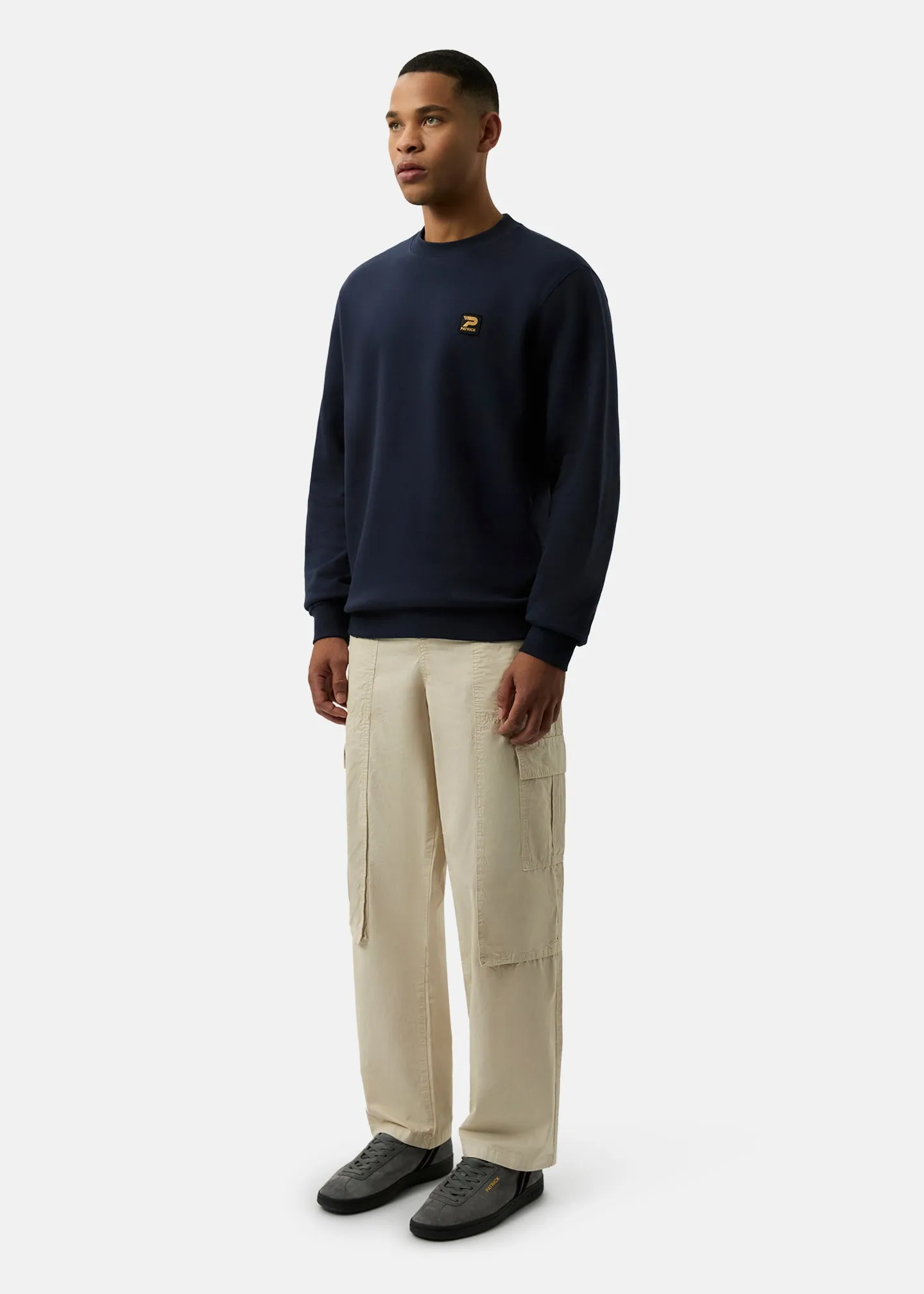 Oscar Crew Sweat - Navy sold by Patrick product image thumbnail 3