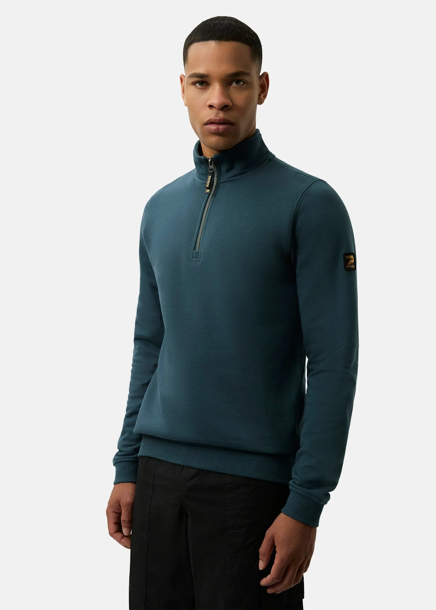 Harlem 1/4 Zip top - Dark Blue sold by Patrick
