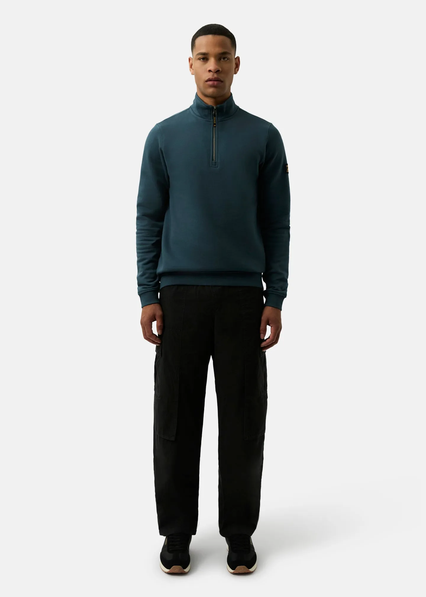 Harlem 1/4 Zip top - Dark Blue sold by Patrick product image thumbnail 3