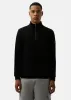 Harlem 1/4 Zip top - Black sold by Patrick