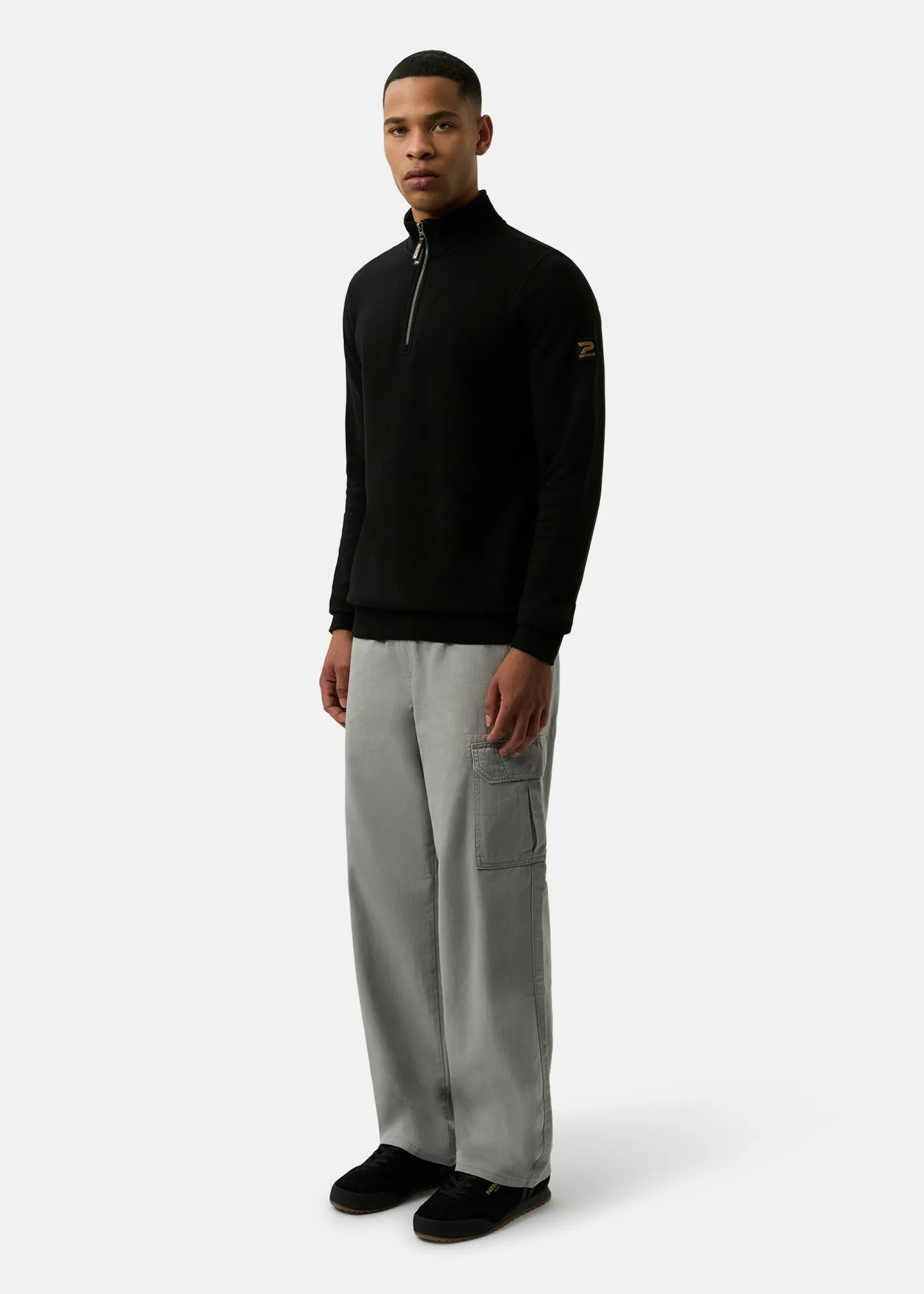 Harlem 1/4 Zip top - Black sold by Patrick product image thumbnail 3