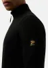 Harlem 1/4 Zip top - Black sold by Patrick
