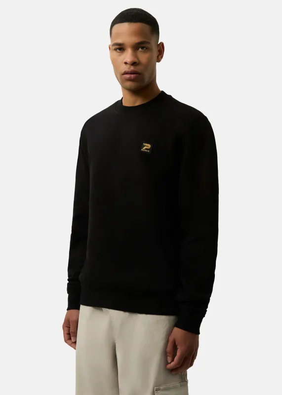 Oscar Crew Sweat - Black sold by Patrick