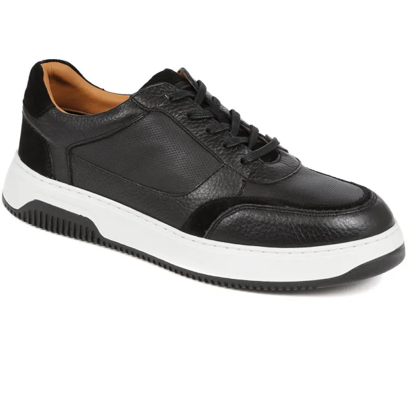 Lace-Up Leather Trainers  - PERFO39007 / 325 420 sold by Shoe-Shop
