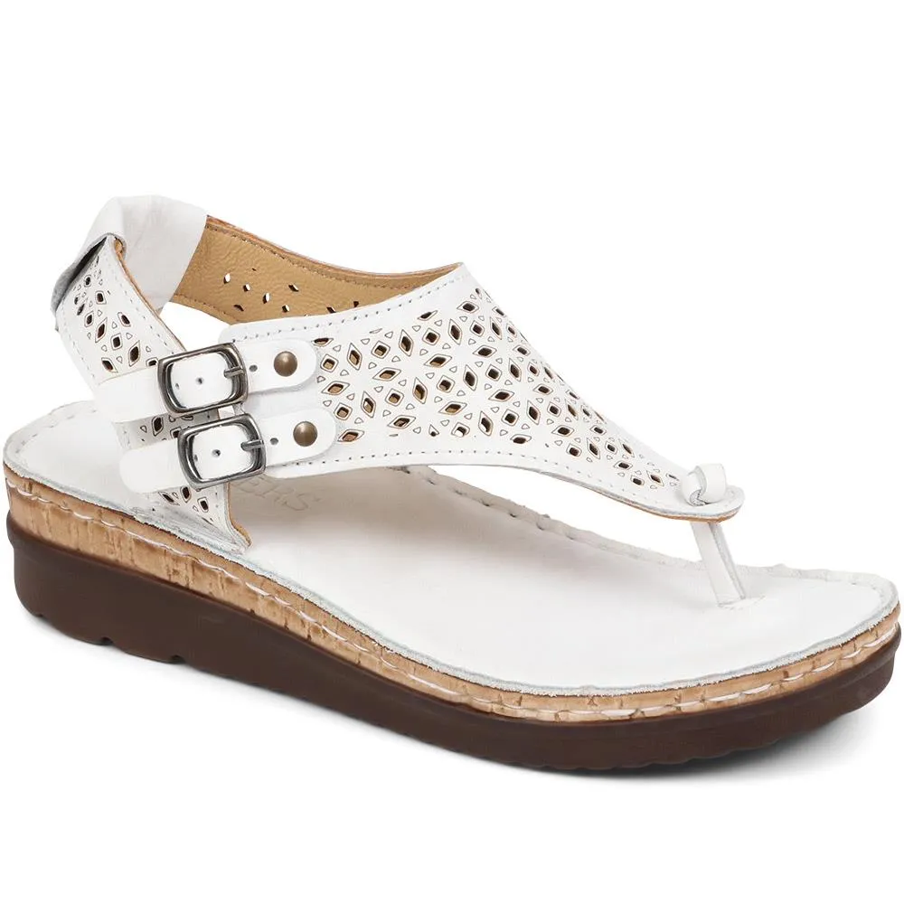 Leather Toe Post Sandals - CAY37011 / 323 931 sold by Shoe-Shop