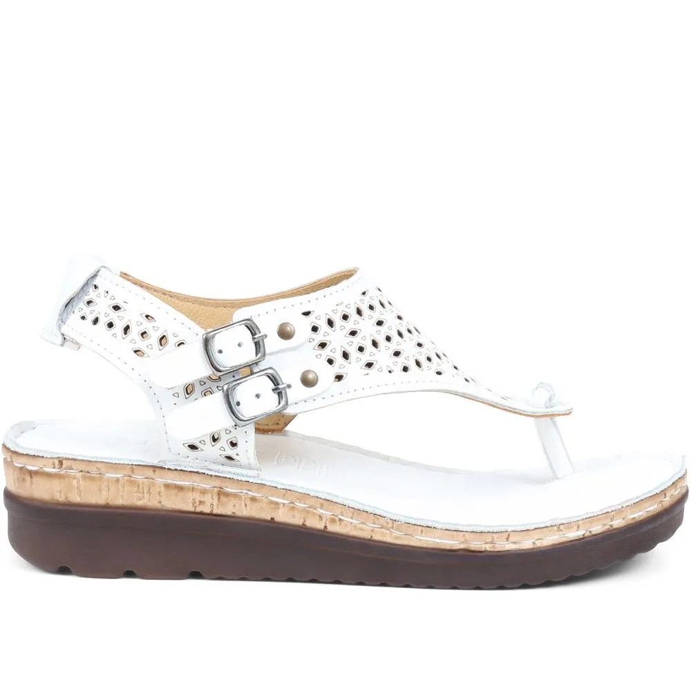 Leather Toe Post Sandals - CAY37011 / 323 931 sold by Shoe-Shop product image thumbnail 2