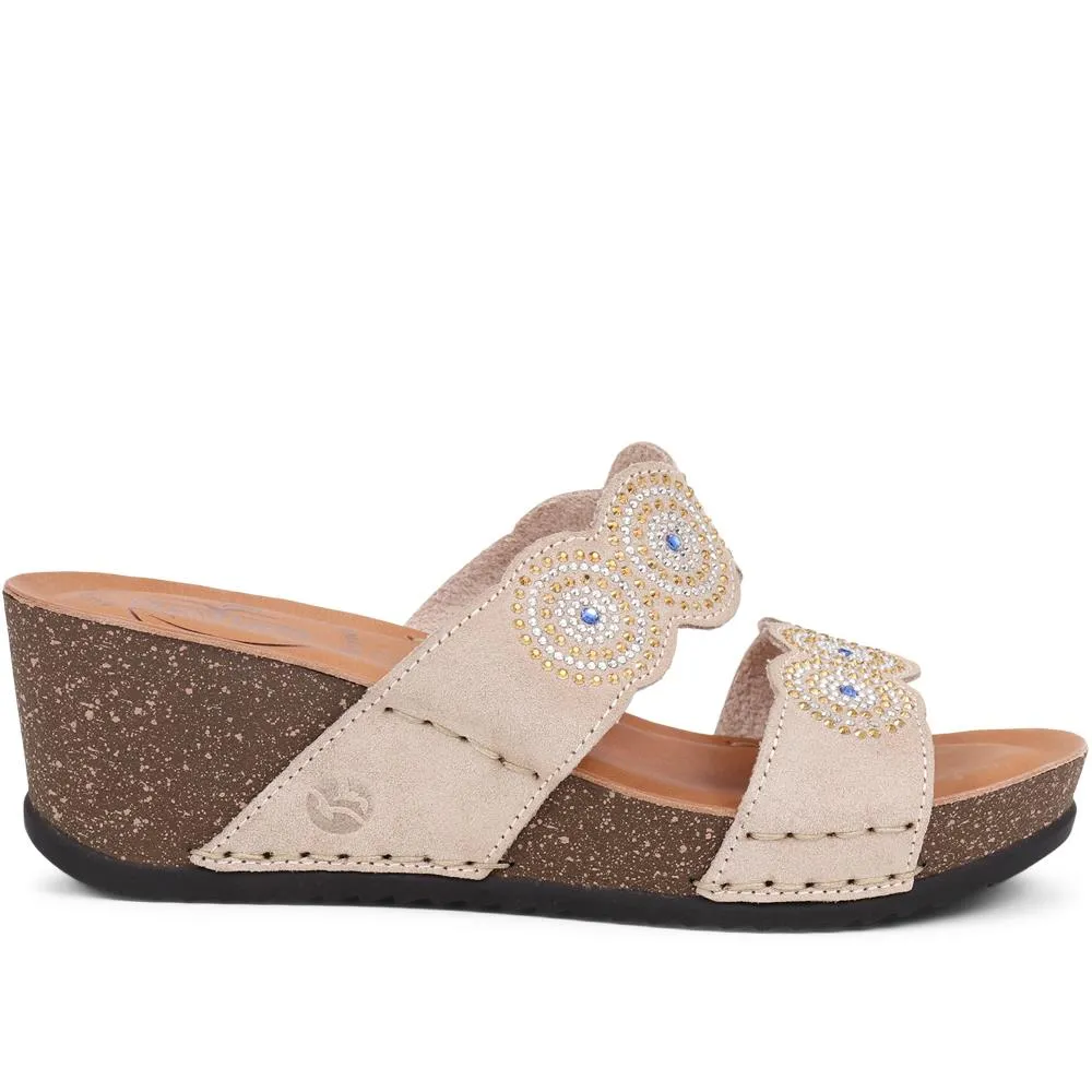 Embellished Wedge Sandals - FLY39043 / 324 784 sold by Shoe-Shop product image thumbnail 4