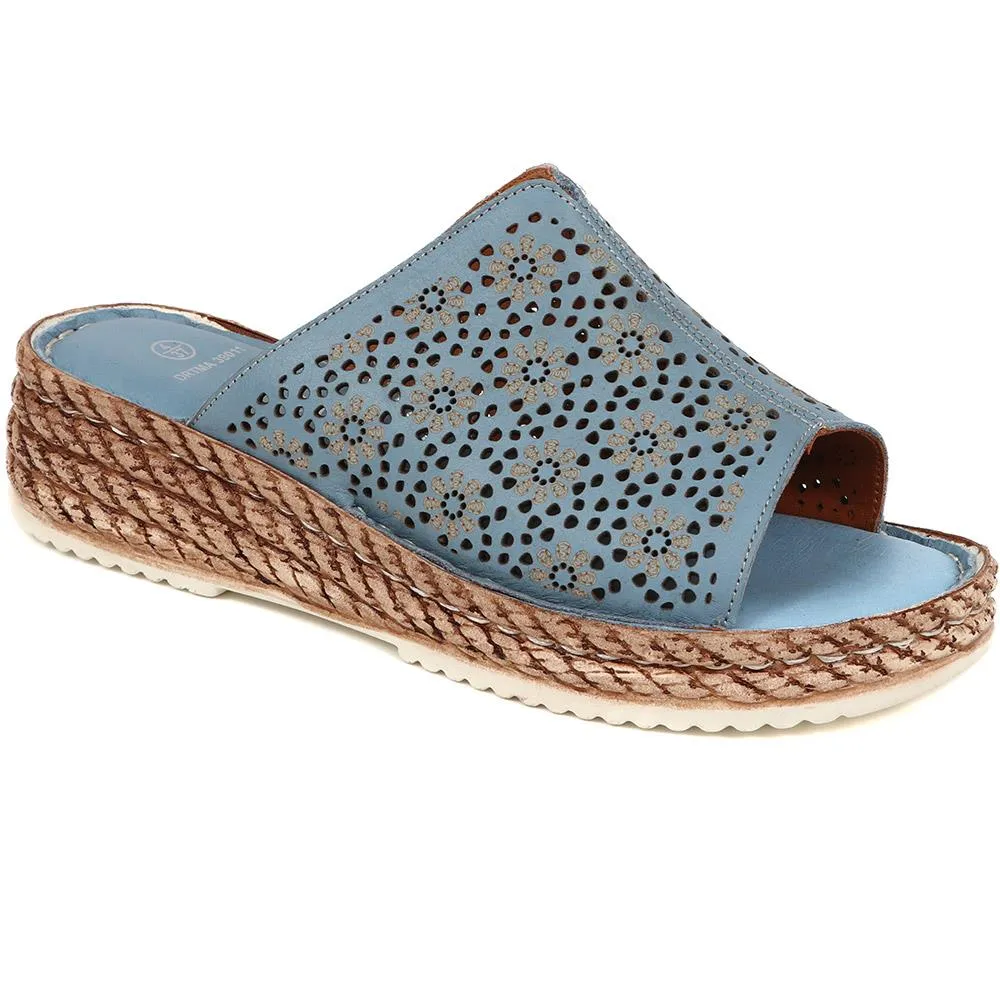 Leather Platform Mule Sandals - DRTMA39011 / 325 498 sold by Shoe-Shop product image thumbnail 4