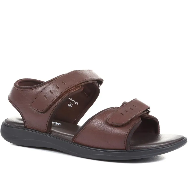 Ashton Extra Wide Leather Sandals - ASHTON / 322 625 sold by Shoe-Shop