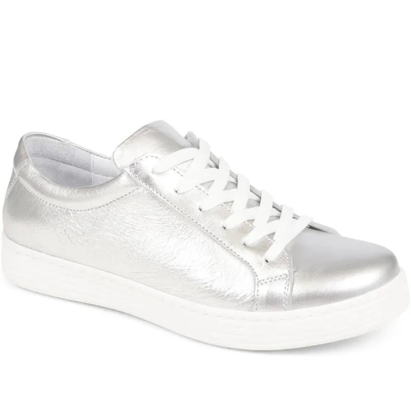 Metallic Lace Up Trainers - ULUTA37003 / 324 123 sold by Shoe-Shop