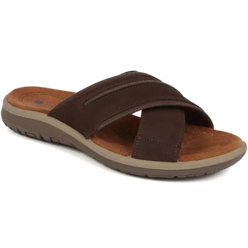 Slip-On Leather Mule Sandals  - DDIN39019 / 325 426 sold by Shoe-Shop