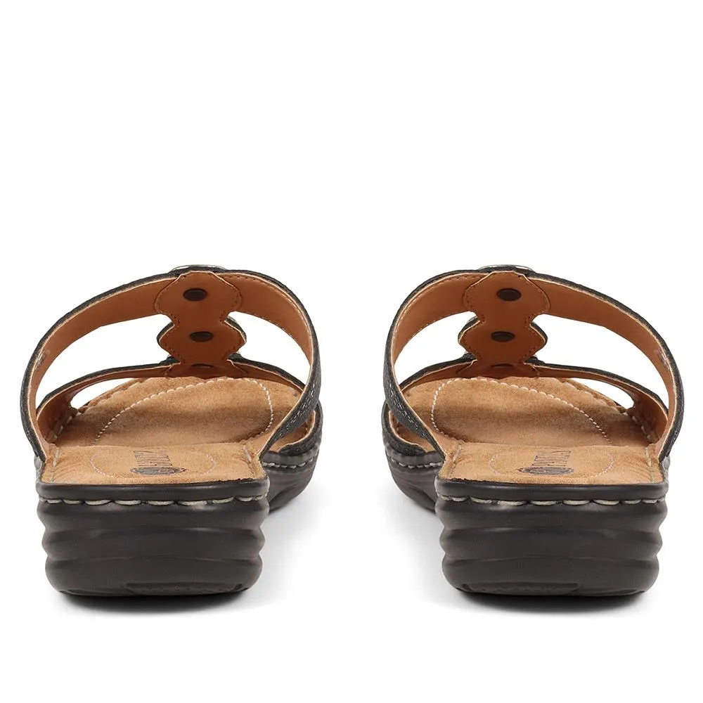 Leather Slip On Sandals - KF37012 / 323 970 sold by Shoe-Shop product image thumbnail 3