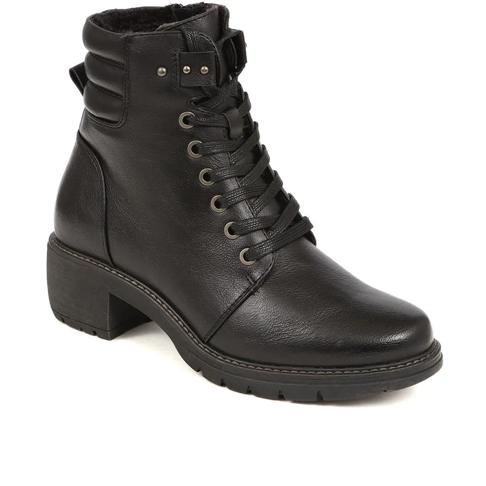 Lace Up Heeled Ankle Boots - WK38031 / 324 887 sold by Shoe-Shop product image thumbnail 2