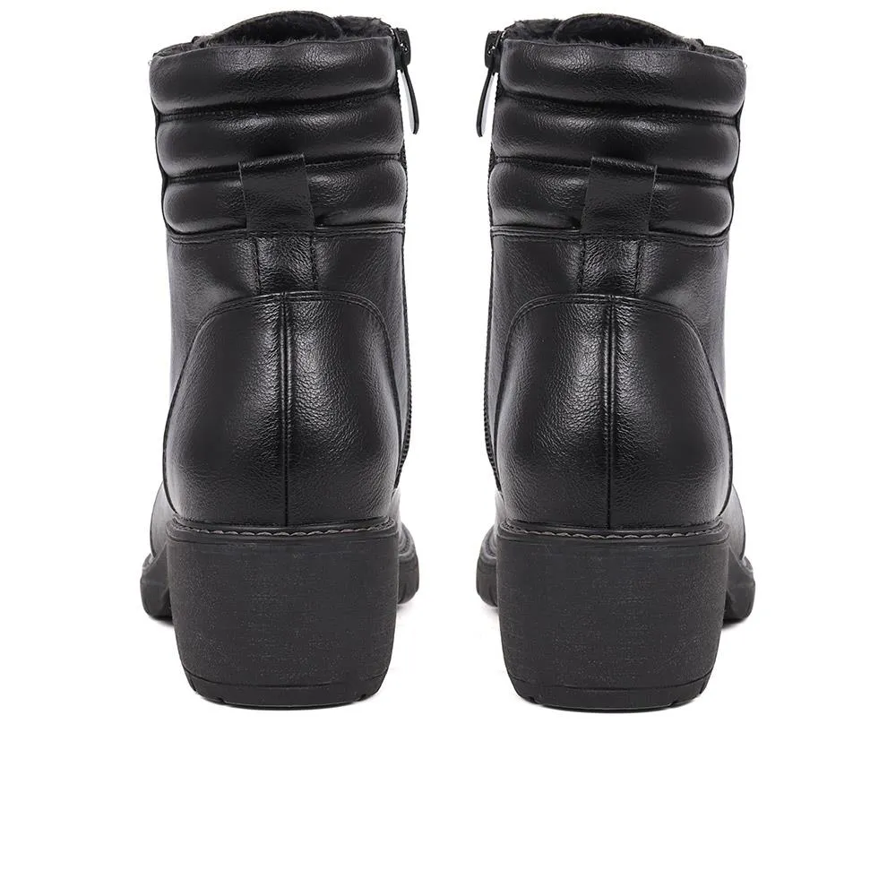 Lace Up Heeled Ankle Boots - WK38031 / 324 887 sold by Shoe-Shop product image thumbnail 4