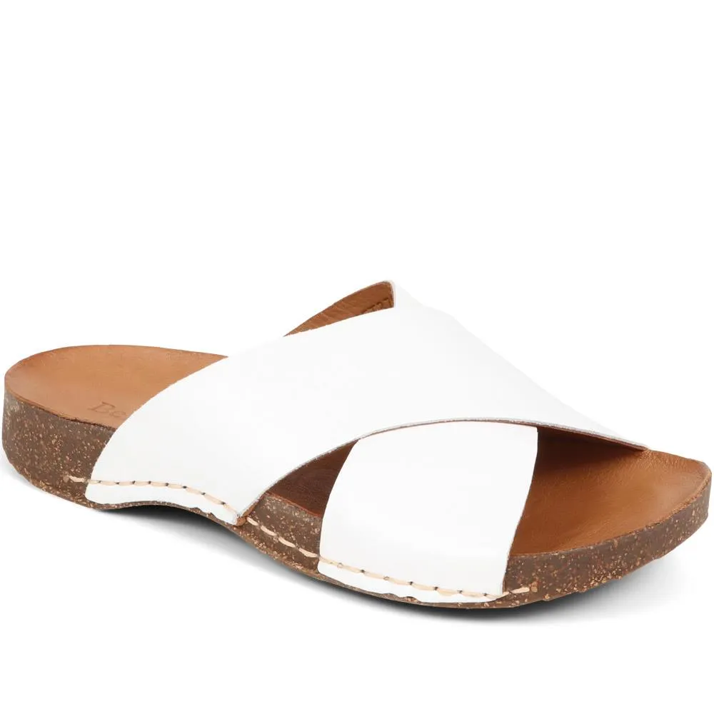 Leather Cross Strap Sandals - BELMET37021 / 323 857 sold by Shoe-Shop
