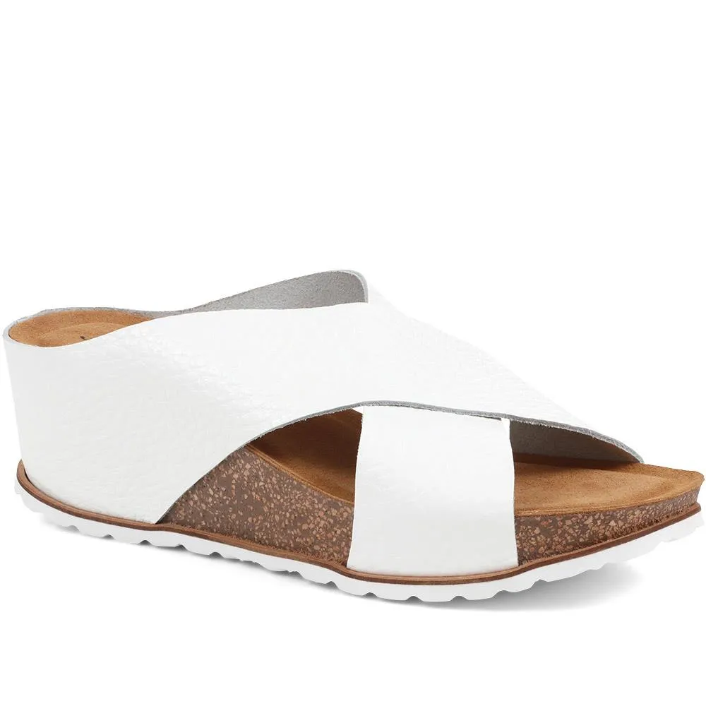 Tansy Leather Wedge Mule Sandals - TANSY / 323 675 sold by Shoe-Shop