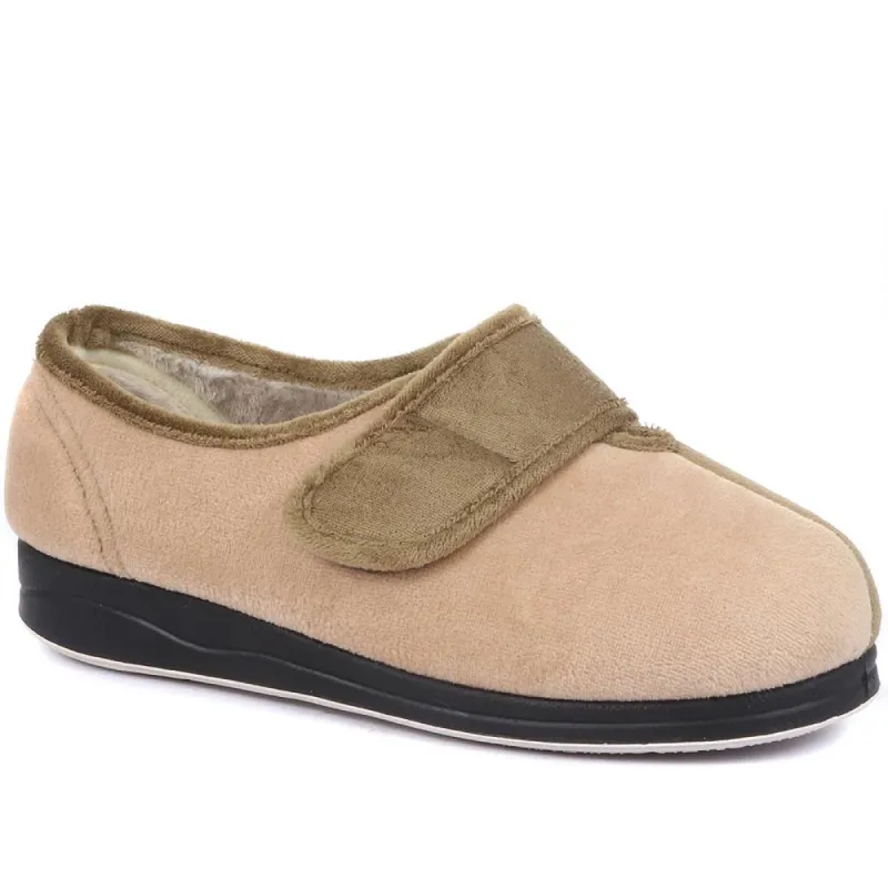 Extra Wide Fit Touch Fasten Slippers - ANA / 320 260 sold by Shoe-Shop