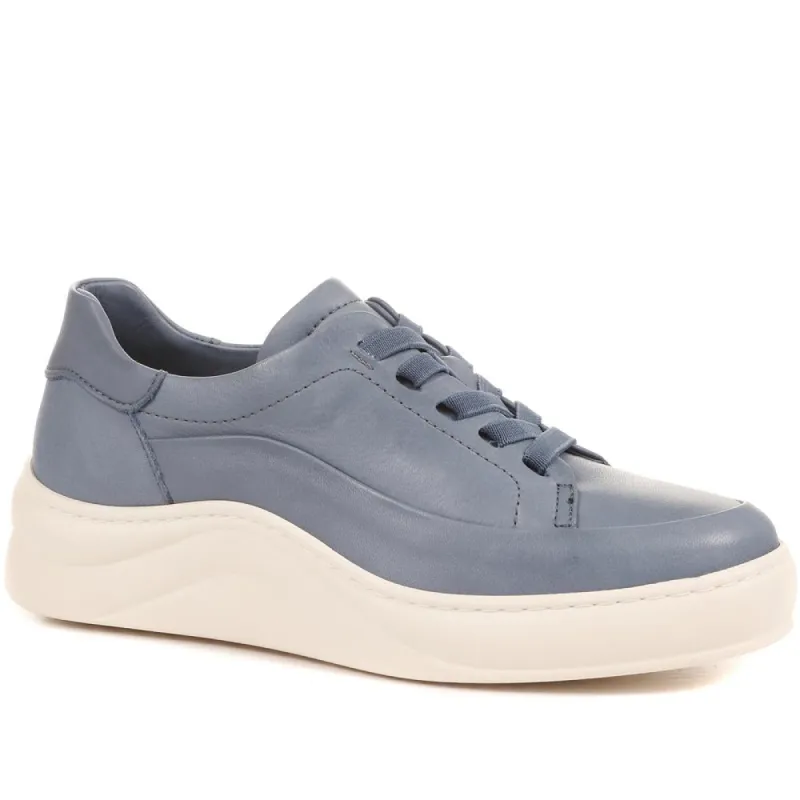 Makenna Leather Platform Trainers - MAKENNA / 322 299 sold by Shoe-Shop