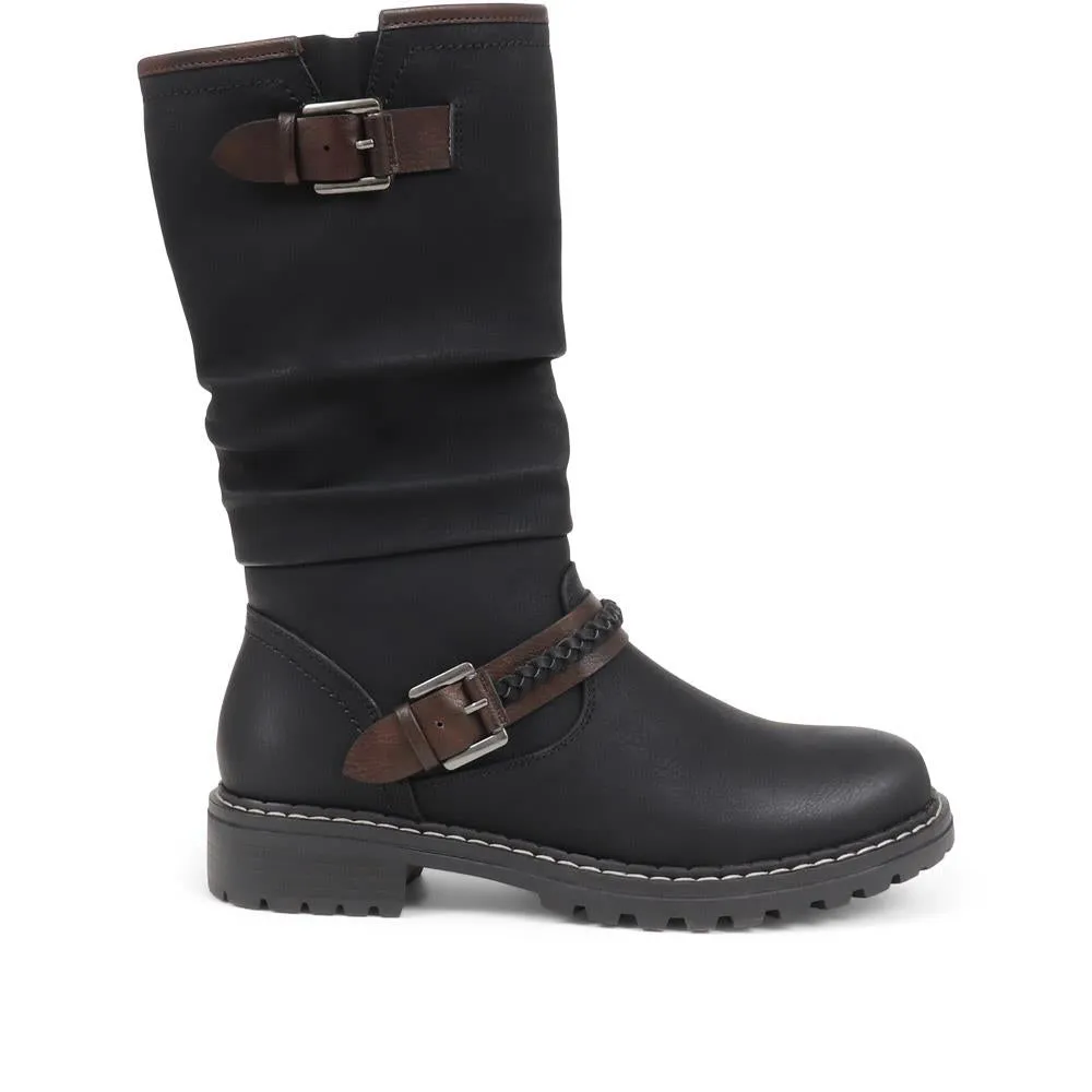 Buckle Mid Calf Boots - TELOO38009 / 324 493 sold by Shoe-Shop product image thumbnail 4