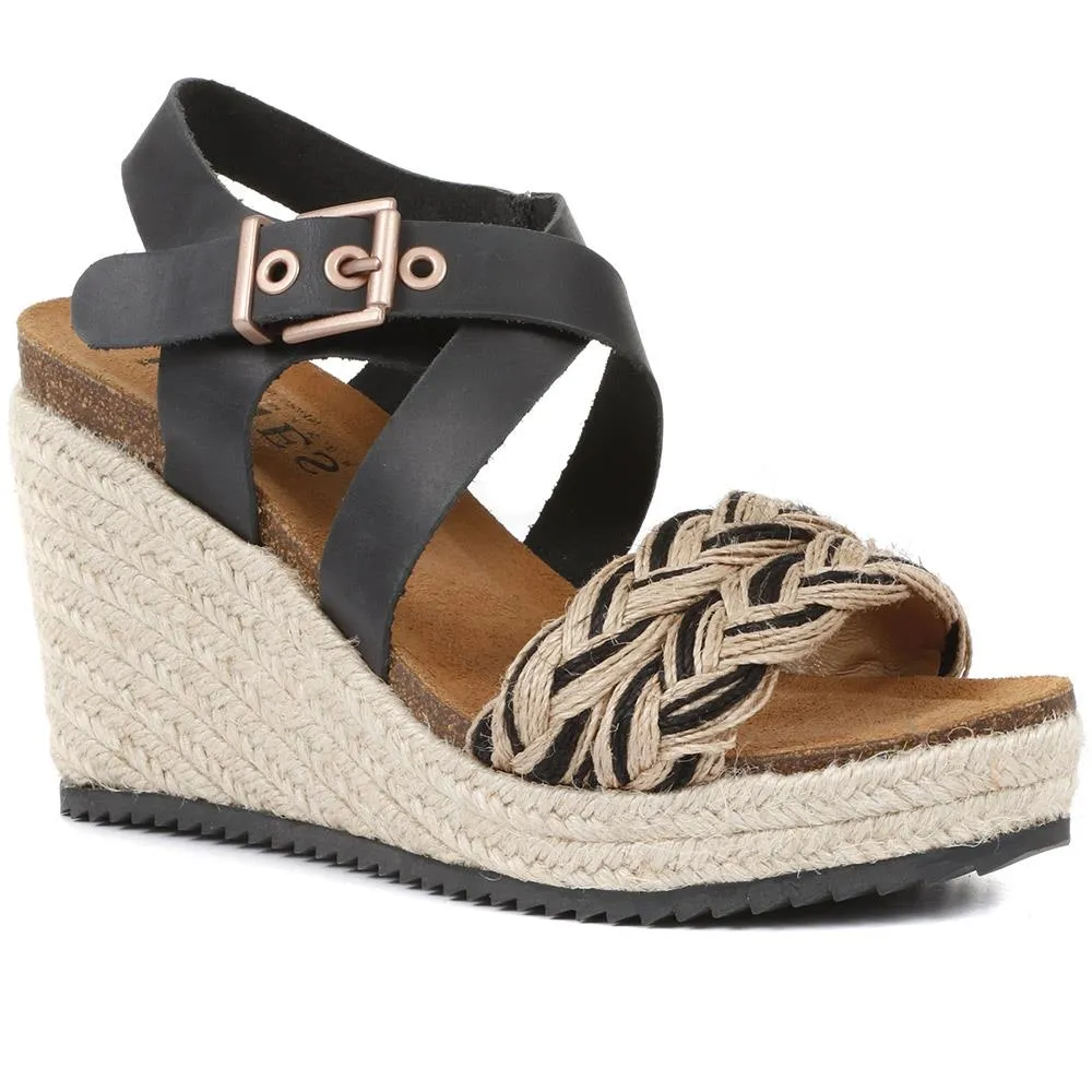 Tamsin Leather Wedge Sandals - TAMSIN / 322 046 sold by Shoe-Shop product image thumbnail 3