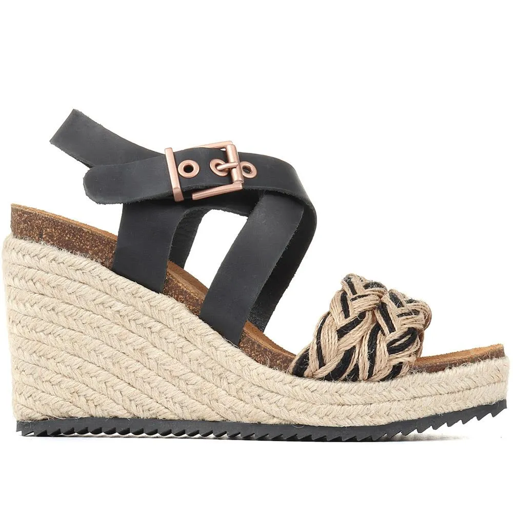 Tamsin Leather Wedge Sandals - TAMSIN / 322 046 sold by Shoe-Shop product image thumbnail 4