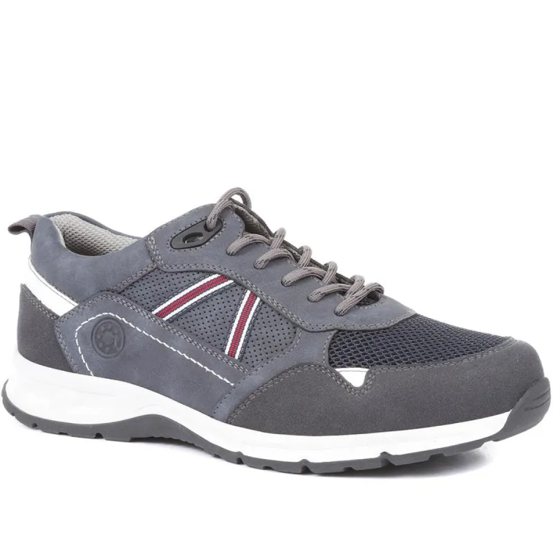 Wide-fit Comfort Lace-Up Trainers - CENTR35025 / 321 568 sold by Shoe-Shop