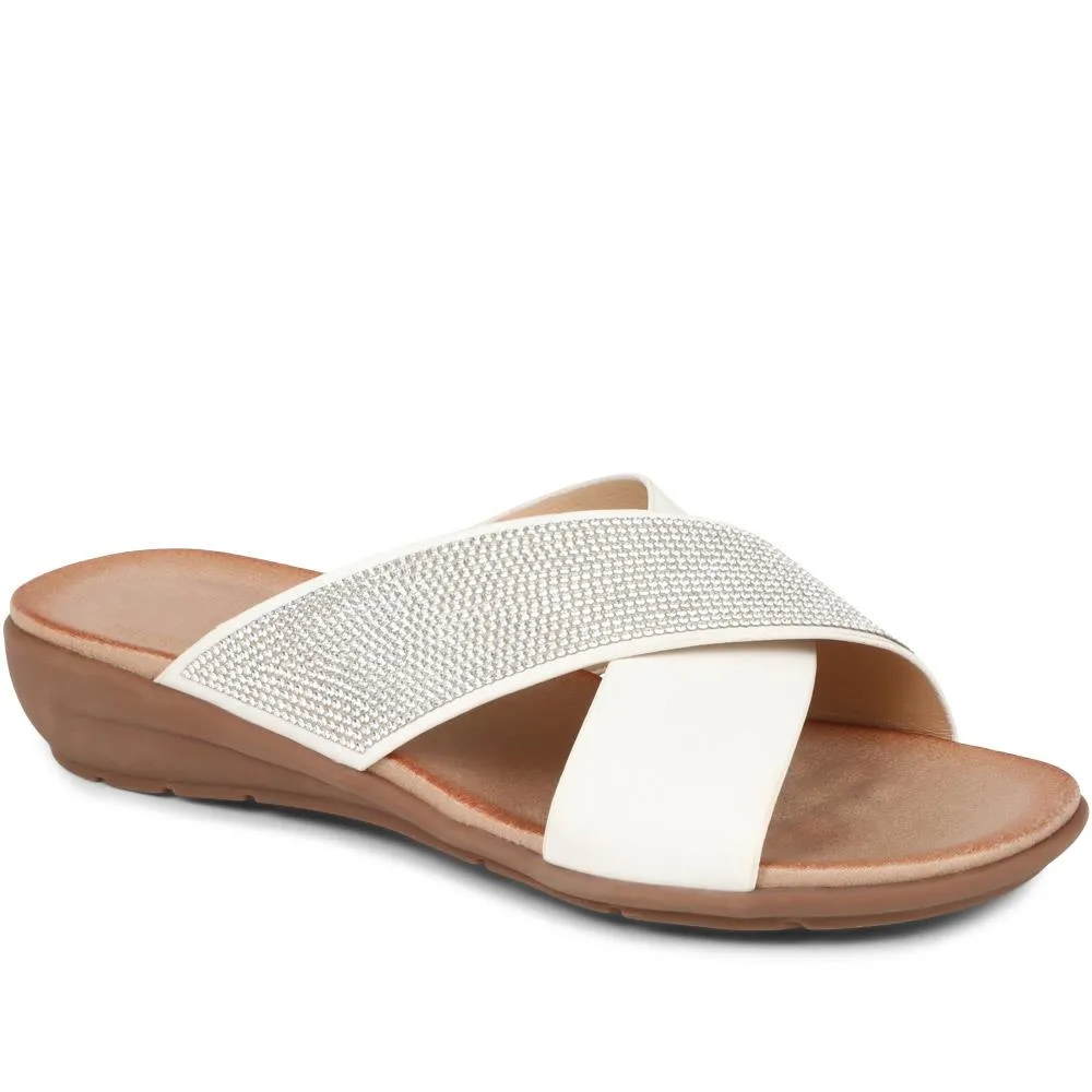 Embellished Cross Strap Sandals - BAIZH37011 / 323 459 sold by Shoe-Shop product image thumbnail 3