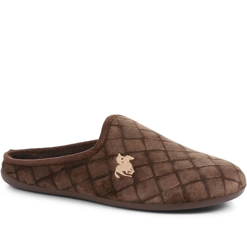 Embroidered Mule Slippers - KOY36012 / 322 911 made by Shoe-Shop