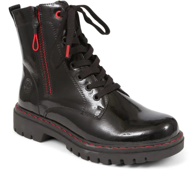 Duel Fastening Ankle Boots - CENTR38005 / 324 136 sold by Shoe-Shop