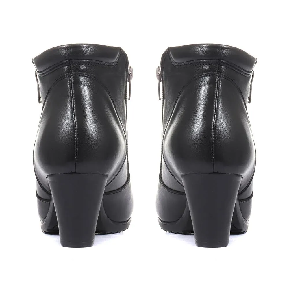 Heeled Leather Ankle Boots - VED34005 / 320 368 sold by Shoe-Shop product image thumbnail 4