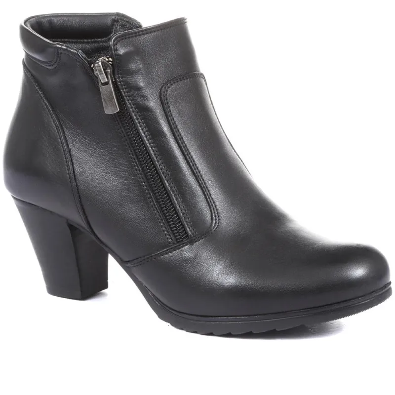 Heeled Leather Ankle Boots - VED34005 / 320 368 sold by Shoe-Shop