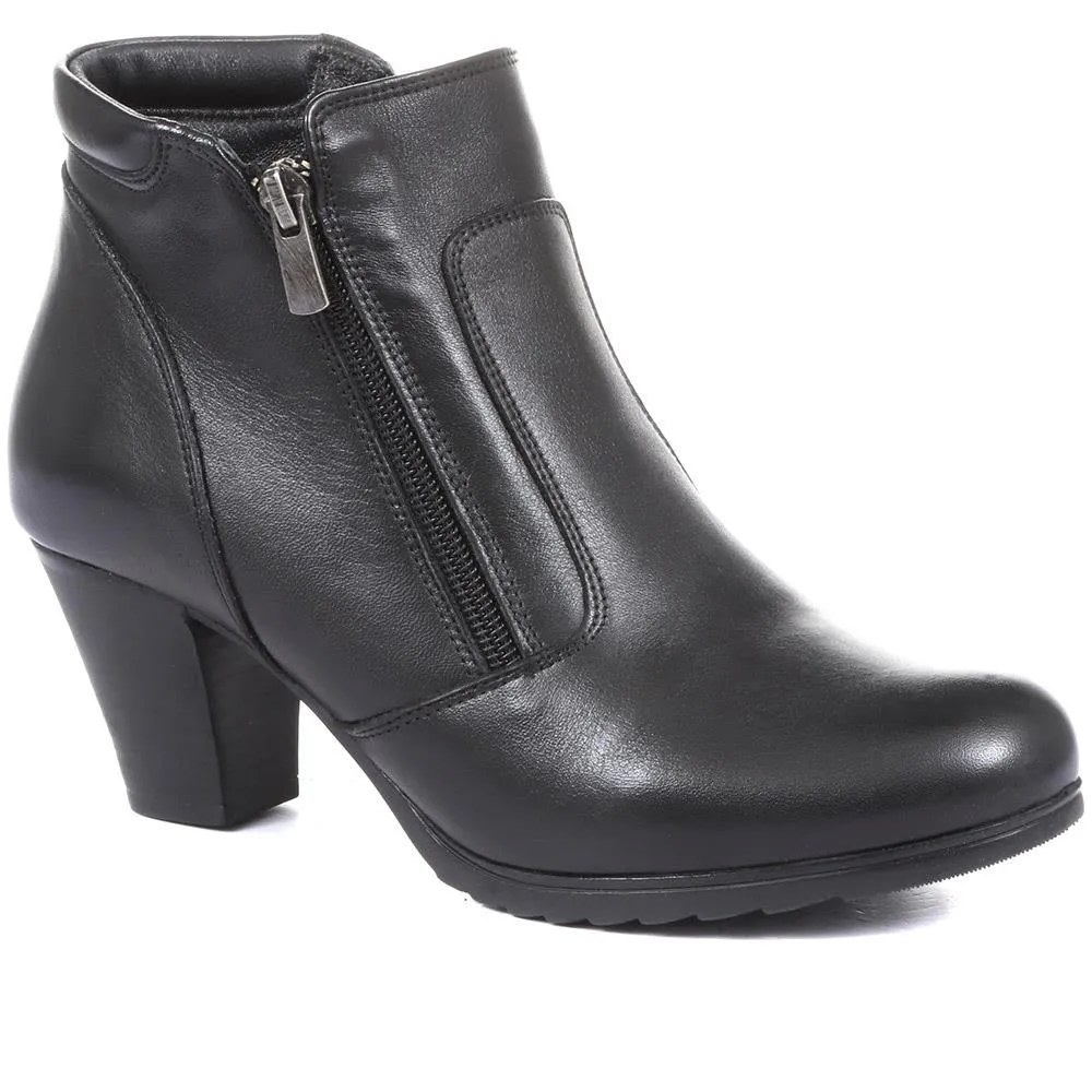 Heeled Leather Ankle Boots - VED34005 / 320 368 sold by Shoe-Shop
