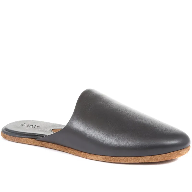 Garrick Leather Mule Slippers - LOA34500 / 321 123 sold by Shoe-Shop