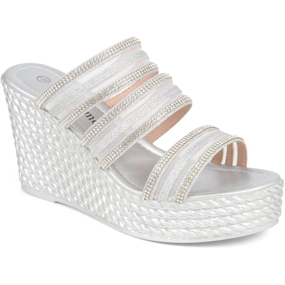 Metallic Slip On Wedges - TREN37003 / 323 832 sold by Shoe-Shop