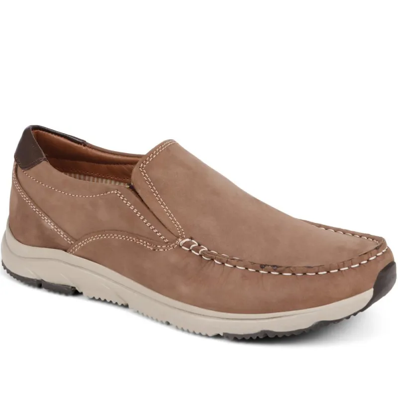 Leather Slip-On Shoes - SHAFI37005 / 323 451 sold by Shoe-Shop
