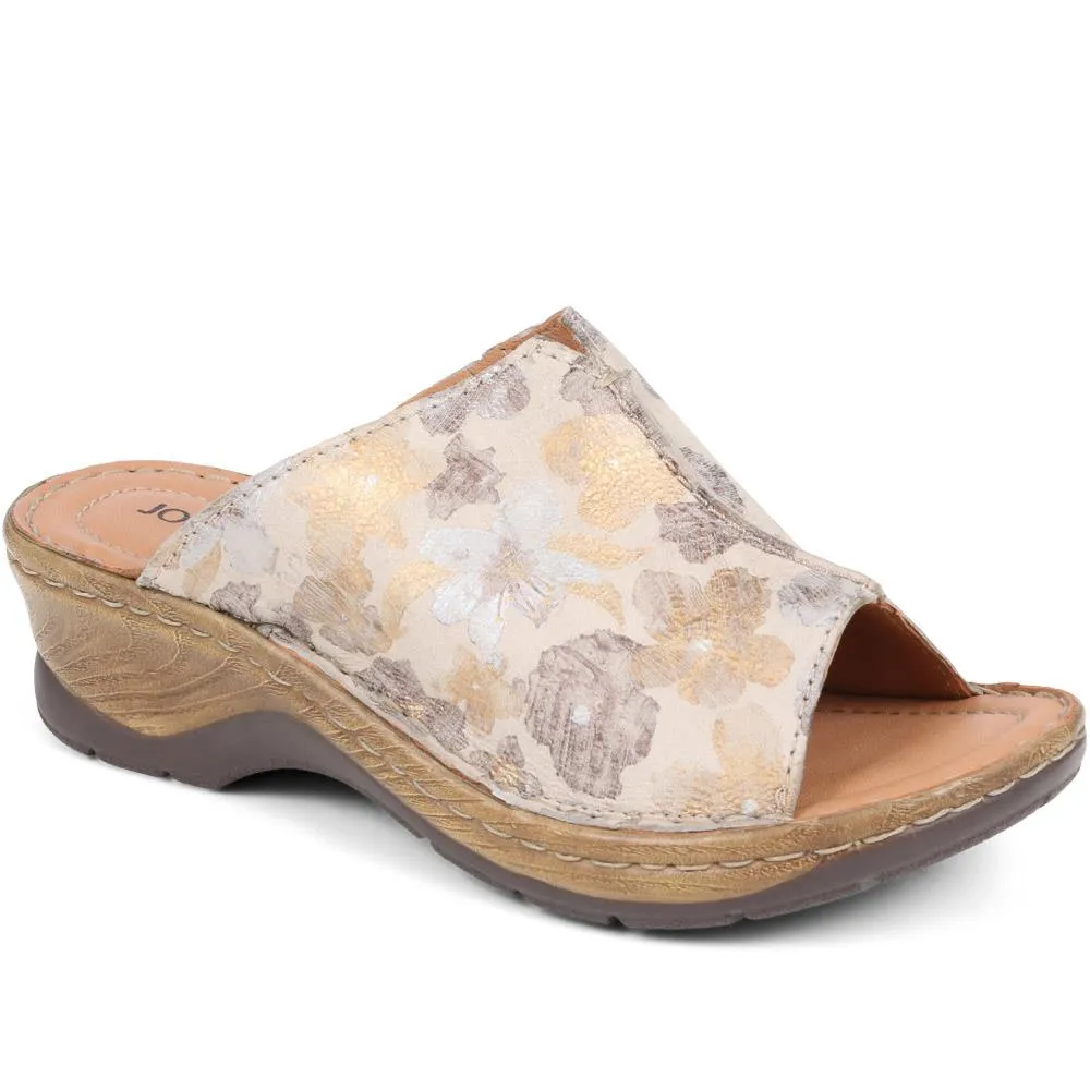 Leather Wedge Mules - JOSEF37501 / 323 355 sold by Shoe-Shop