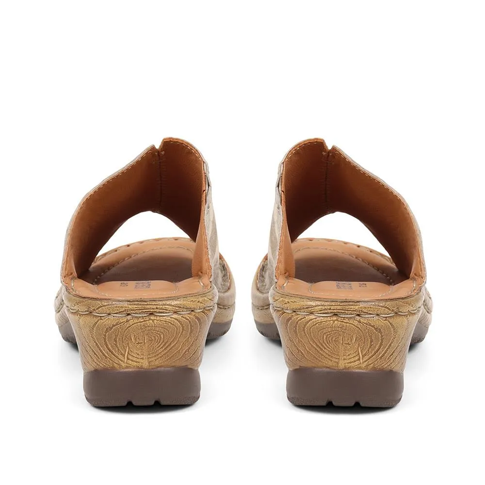 Leather Wedge Mules - JOSEF37501 / 323 355 sold by Shoe-Shop product image thumbnail 3