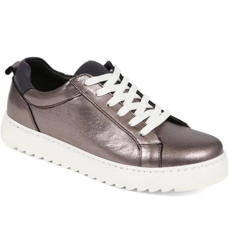 Leather Lace Up Trainers - BELULUTA39001 / 325 447 sold by Shoe-Shop