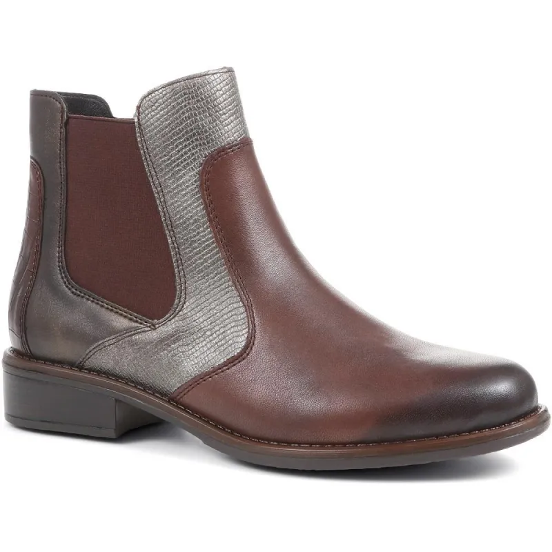 Leather Snakeskin Chelsea Boots - DRS36511 / 322 974 sold by Shoe-Shop