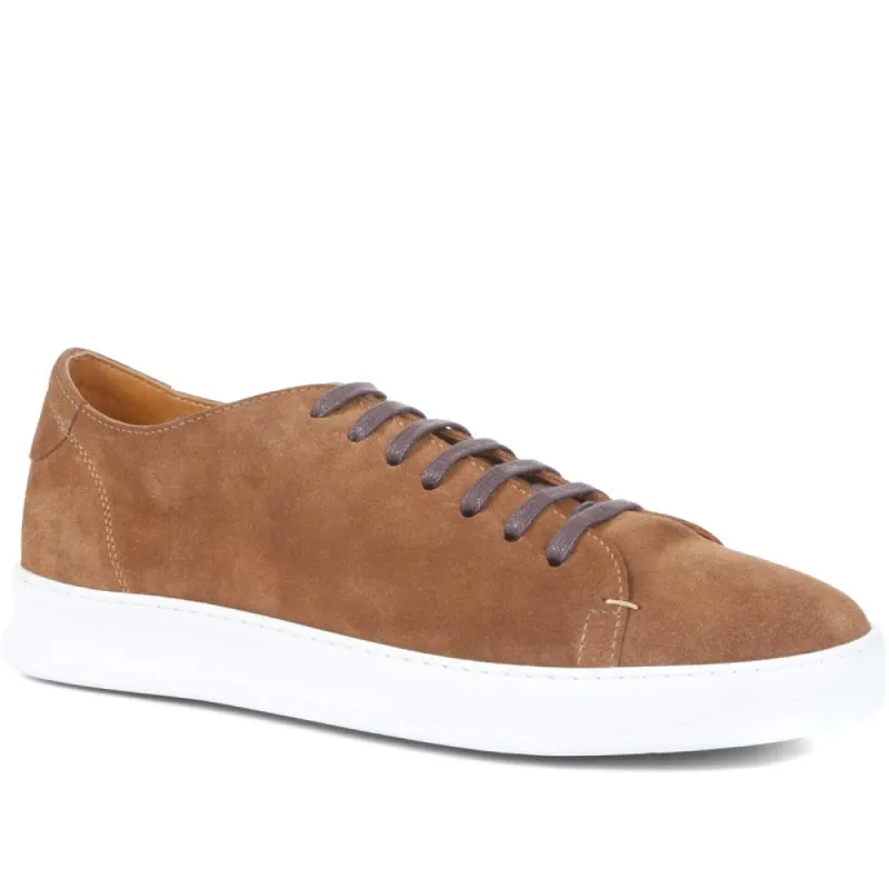 Slater Leather Lace-Up Trainers - SLATER / 322 068 made by Jones Bootmaker