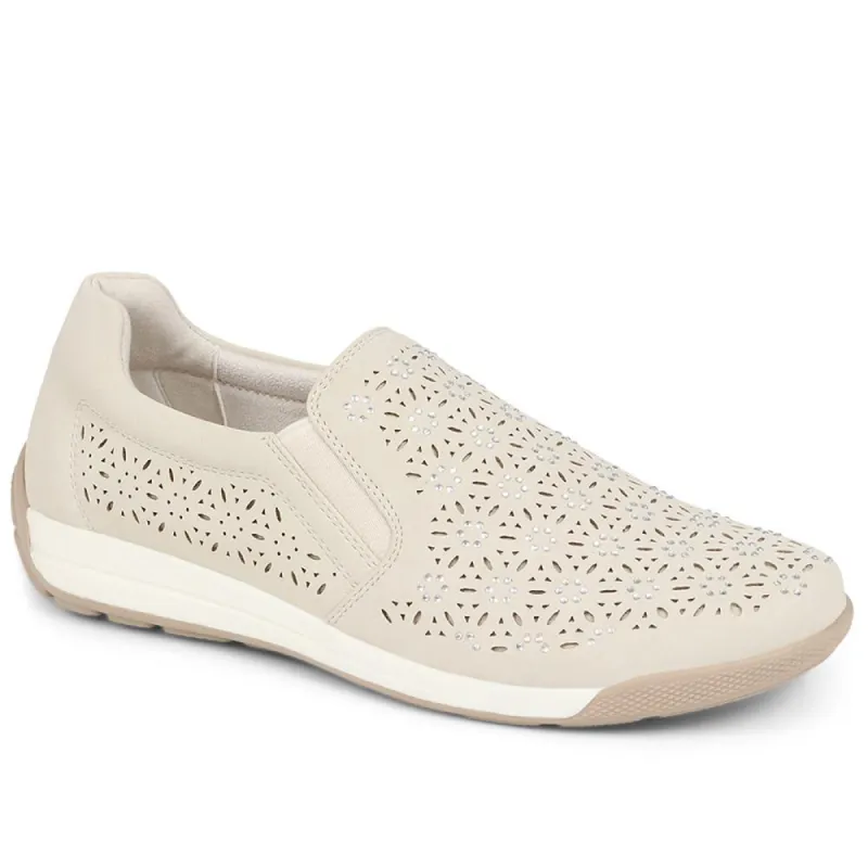 Perforated Slip-On Shoes - WOIL39023 / 325 190 sold by Shoe-Shop